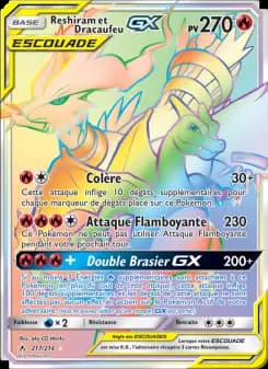 Reshiram et Dracaufeu GX