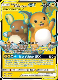 Raichu et Raichu d’Alola GX