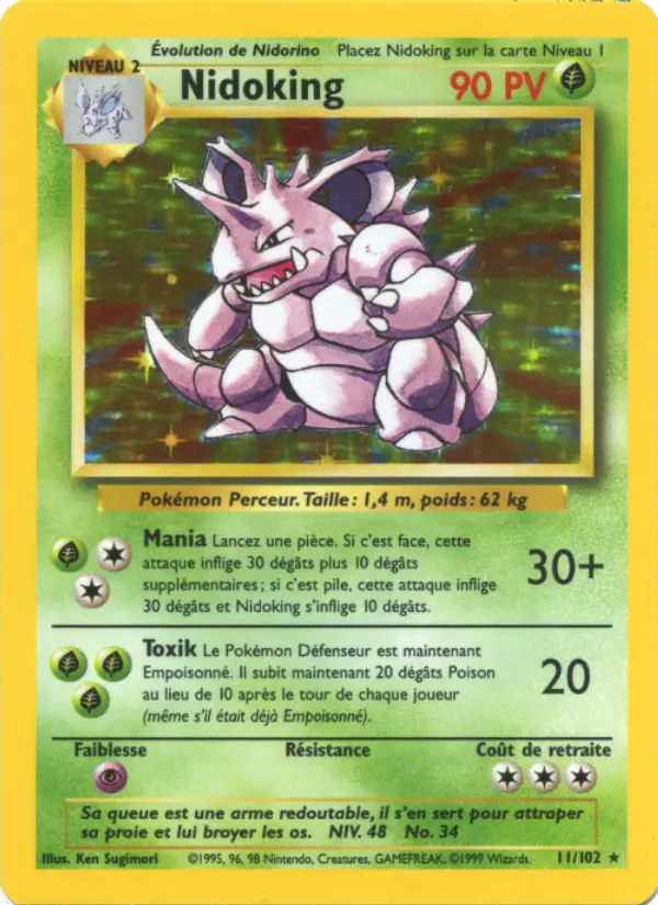 Nidoking - Set de Base 11/102