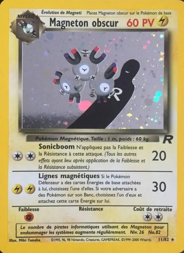 Magneton obscur - Team Rocket 11/82 Magneton obscur - Team Rocket 11/82