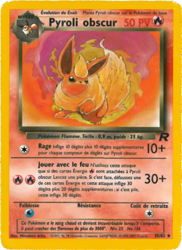 Pyroli obscur - Team Rocket 35/82 Pyroli obscur - Team Rocket 35/82
