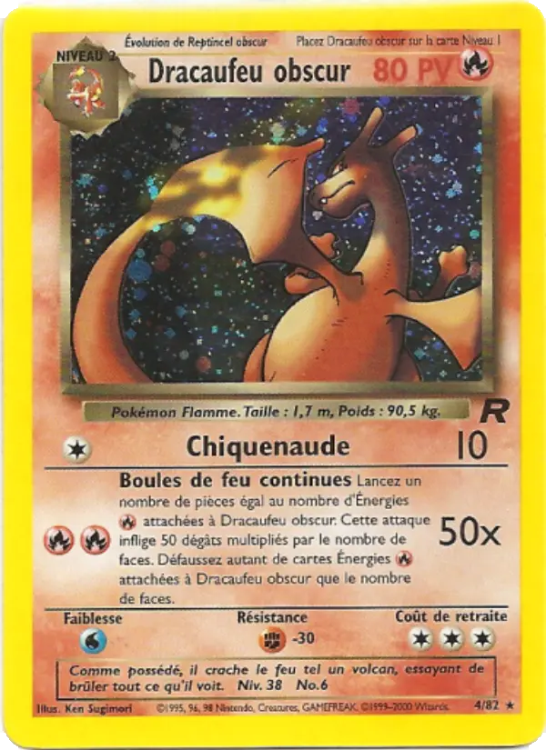 Dracaufeu obscur - Team Rocket 4/82 Dracaufeu obscur - Team Rocket 4/82