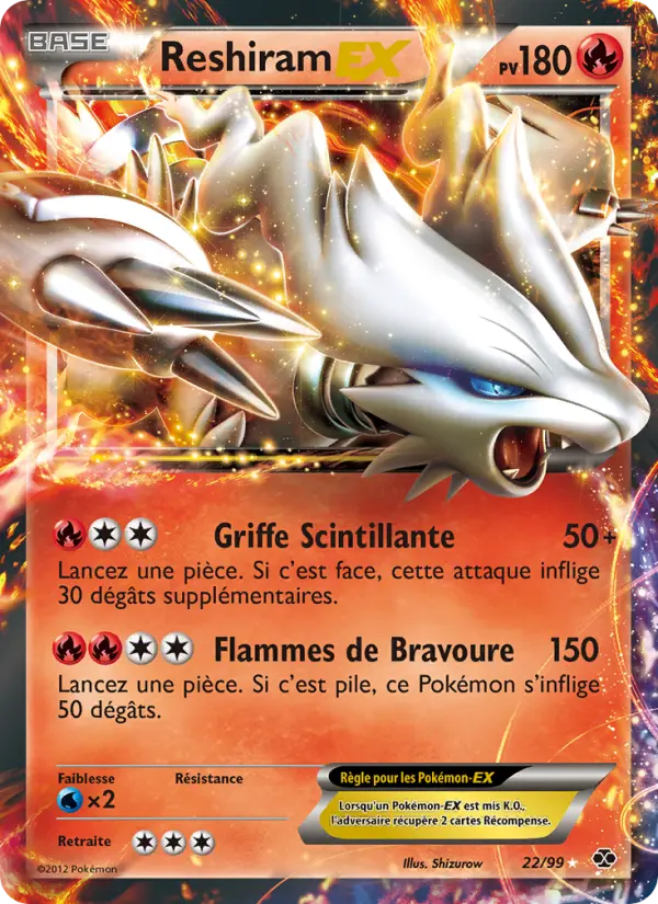 Reshiram-EX - Destinées Futures 22/99