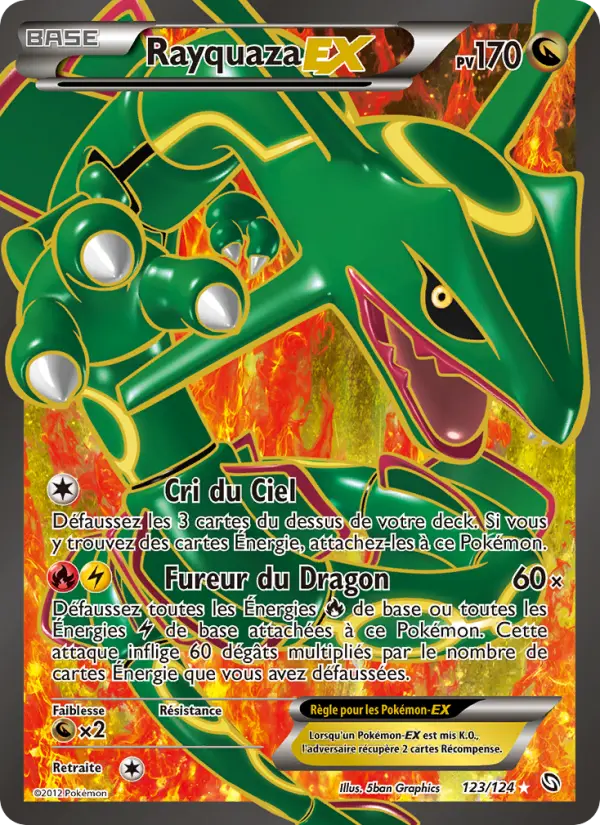 Rayquaza-EX - Dragons Éxaltés 123/124 Rayquaza-EX - Dragons Éxaltés 123/124