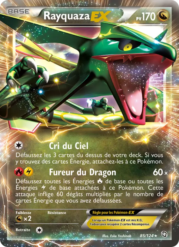 Rayquaza-EX - Dragons Éxaltés 85/124