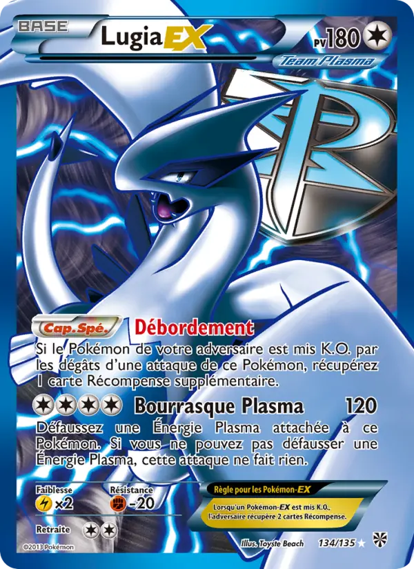 Lugia-EX - Tempète Plasma 134/135