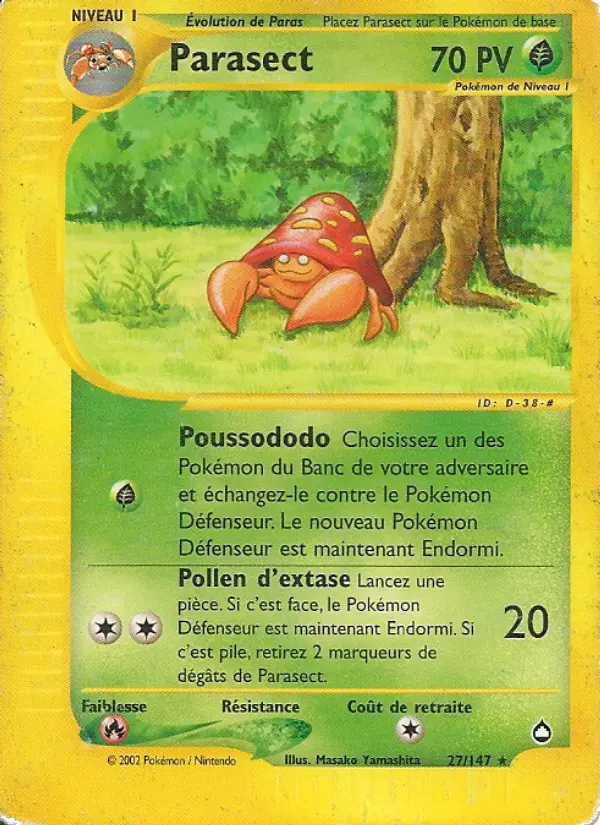 Parasect - Aquapolis 27/147 Parasect - Aquapolis 27/147