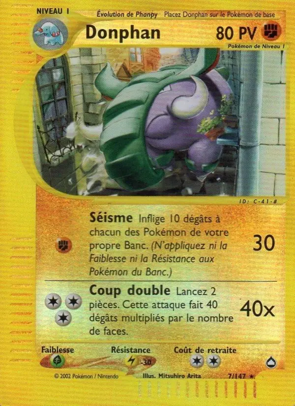 Donphan - Aquapolis 7/147 Donphan - Aquapolis 7/147