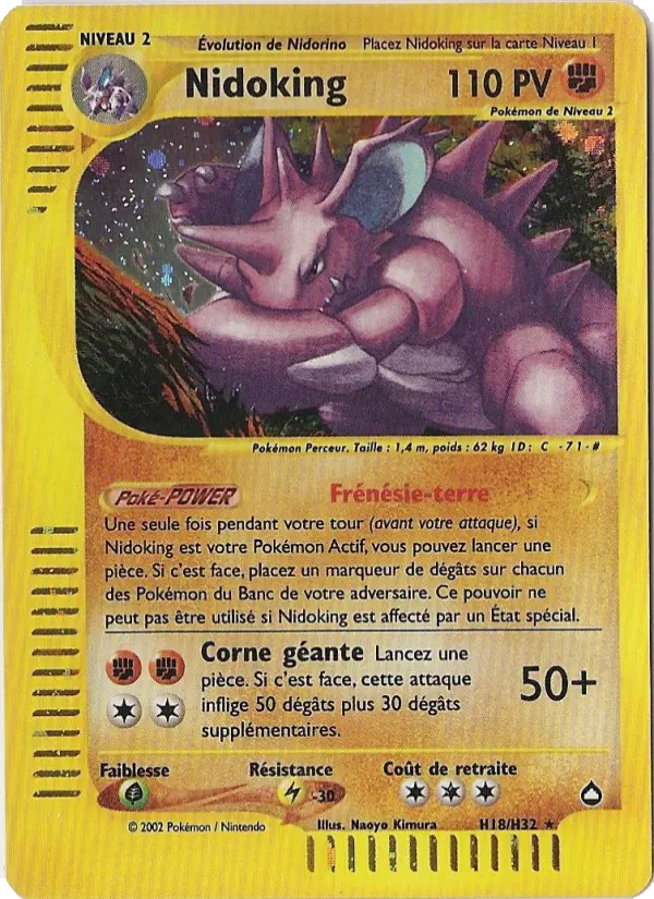 Nidoking - Aquapolis H18/147