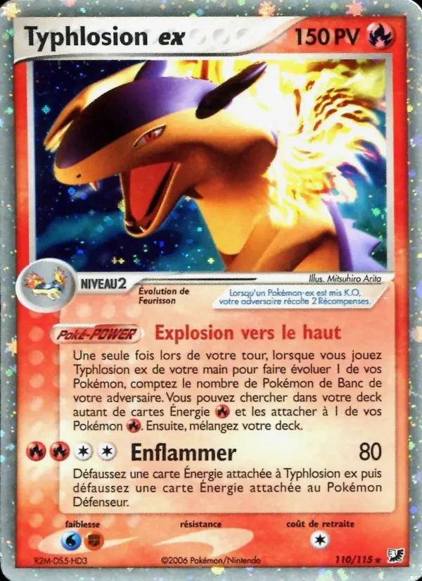Typhlosion ex - EX Forces Cachées 110/115 Typhlosion ex - EX Forces Cachées 110/115