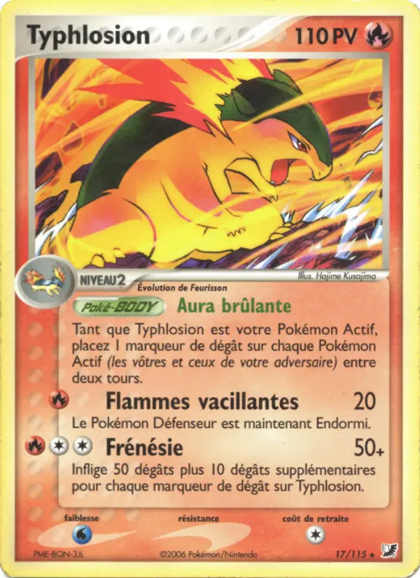 Typhlosion - EX Forces Cachées 17/115 Typhlosion - EX Forces Cachées 17/115
