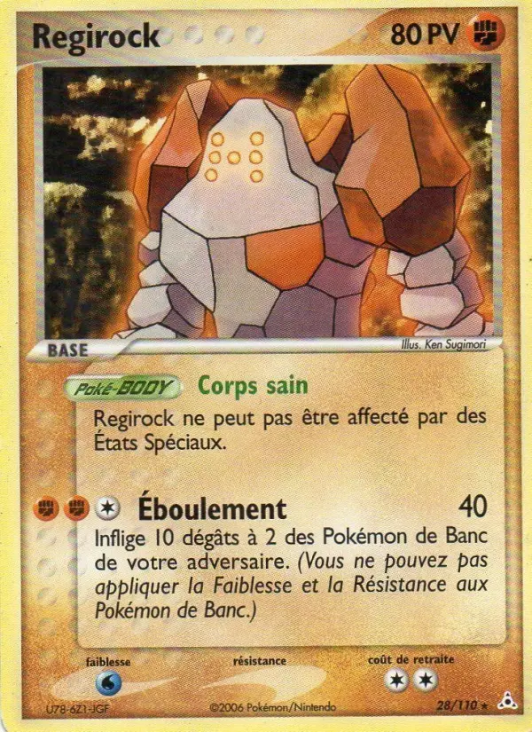 Regirock - EX Fantômes Holon 28/110