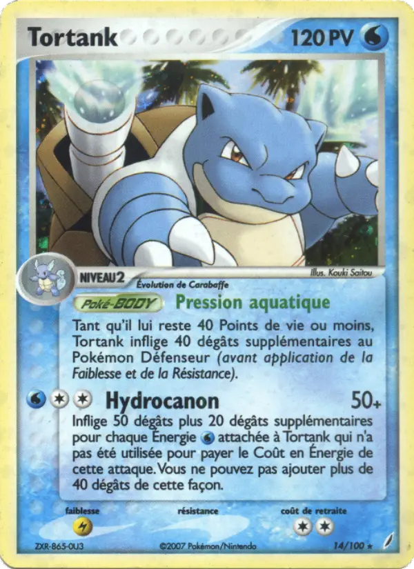 Tortank - EX Gardiens de Cristal 14/100