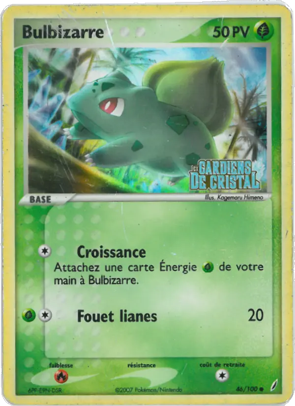 Bulbizarre - EX Gardiens de Cristal 46/100