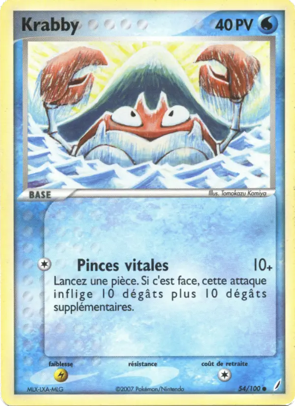 Krabby - EX Gardiens de Cristal 54/100