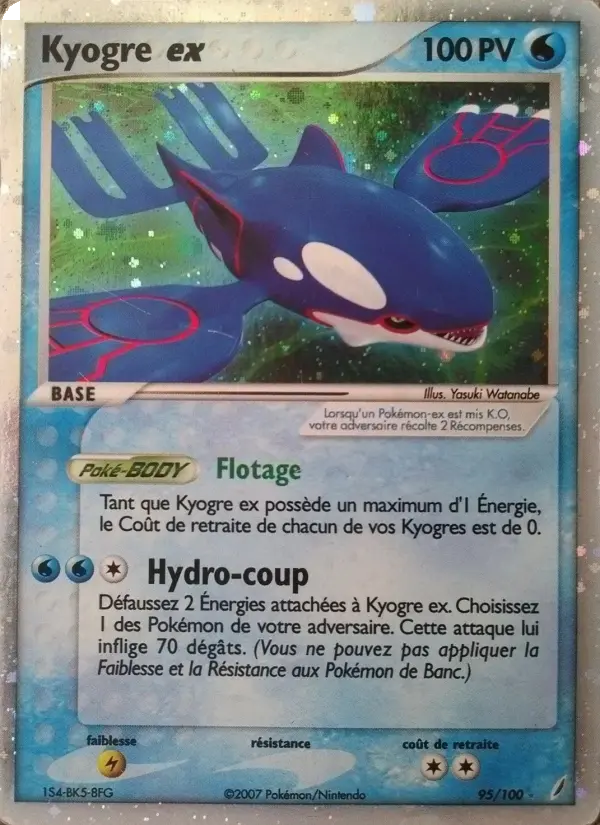 Kyogre ex - EX Gardiens de Cristal 95/100