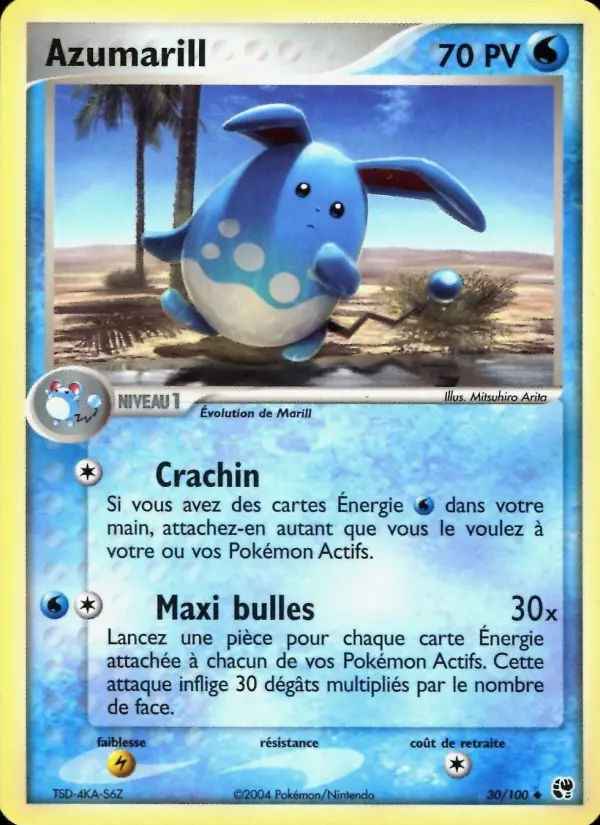 Azumarill - EX Tempête de sable 30/100