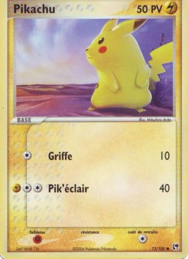 Pikachu - EX Tempête de sable 72/100