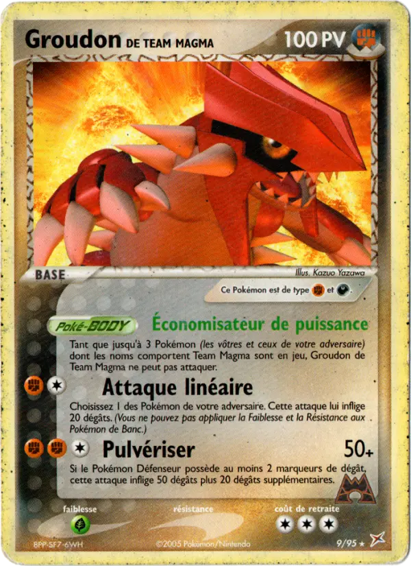 Groudon de Team Magma - EX Team Magma vs Team Aqua 9/95