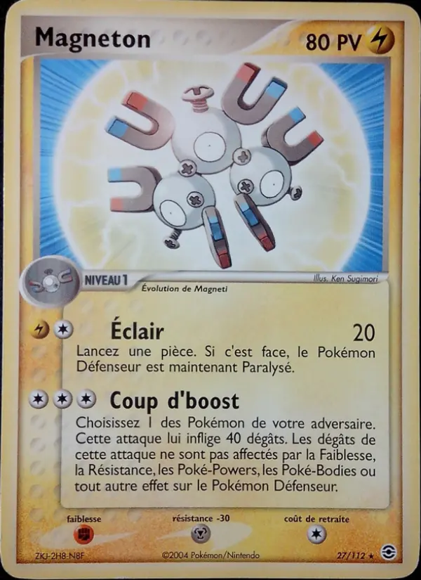 Magneton - EX Rouge Feu & Vert Feuille 27/112