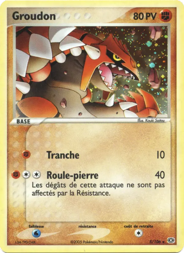Groudon - EX Émeraude 5/106