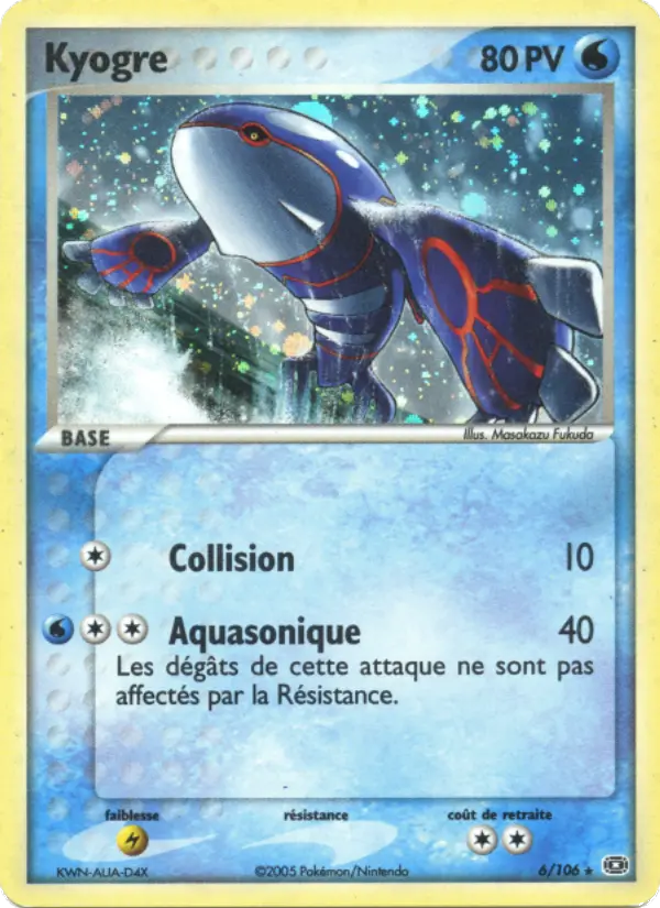 Kyogre - EX Émeraude 6/106