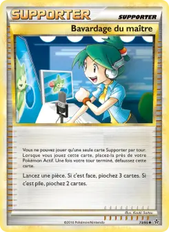 Bavardage du maître