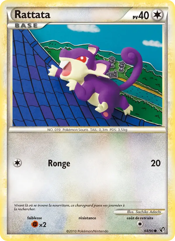 Rattata - Indomptable 64/90 Rattata - Indomptable 64/90
