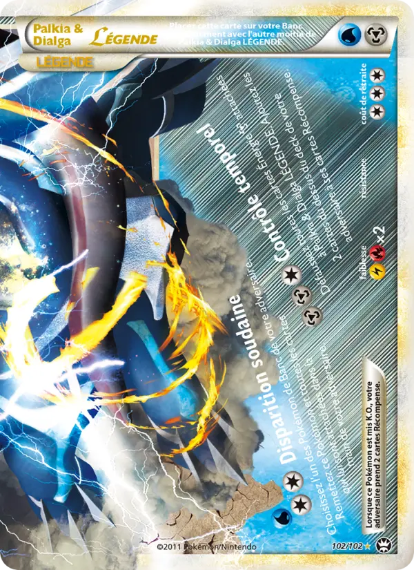 Palkia & Dialga LÉGENDE - Triomphant 102/102 Palkia & Dialga LÉGENDE - Triomphant 102/102