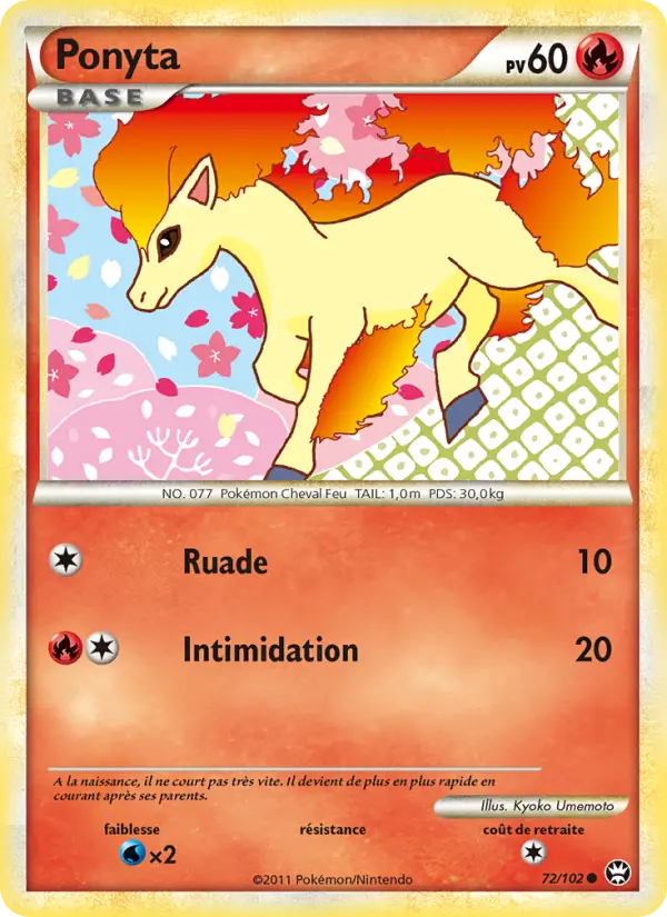 Ponyta - Triomphant 72/102