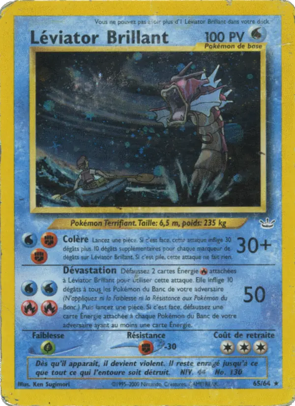 Léviator Brillant - Neo Revelation 65/64 Léviator Brillant - Neo Revelation 65/64