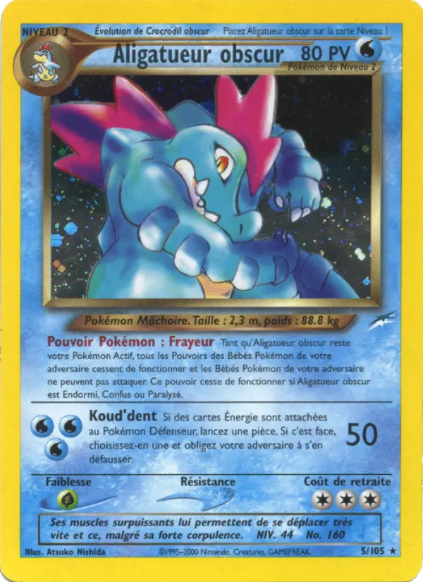 Aligatueur obscur - Neo Destiny 5/105 Aligatueur obscur - Neo Destiny 5/105