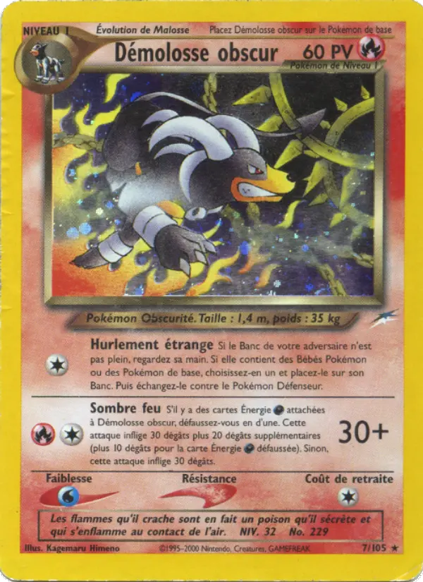 Démolosse obscur - Neo Destiny 7/105 Démolosse obscur - Neo Destiny 7/105
