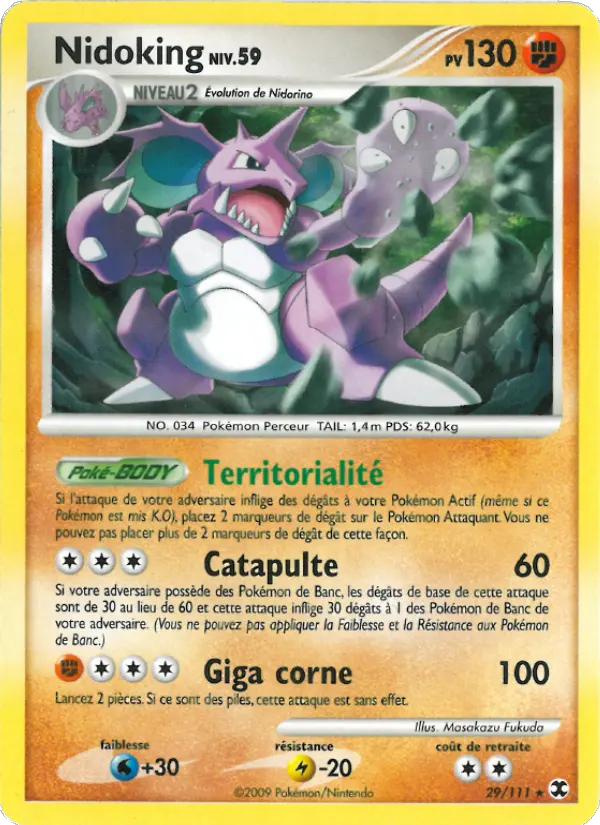Nidoking Niv. 59 - Rivaux Émergeants 29/111