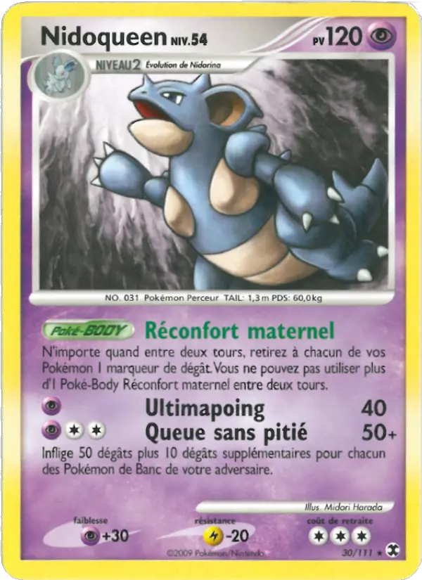 Nidoqueen Niv. 54 - Rivaux Émergeants 30/111