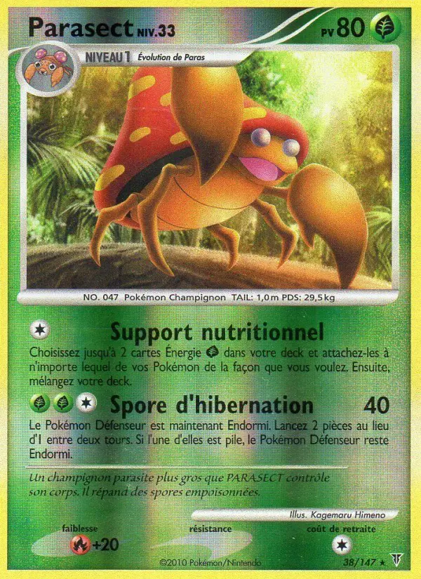 Parasect - Vainqueurs Suprêmes 38/147 Parasect - Vainqueurs Suprêmes 38/147