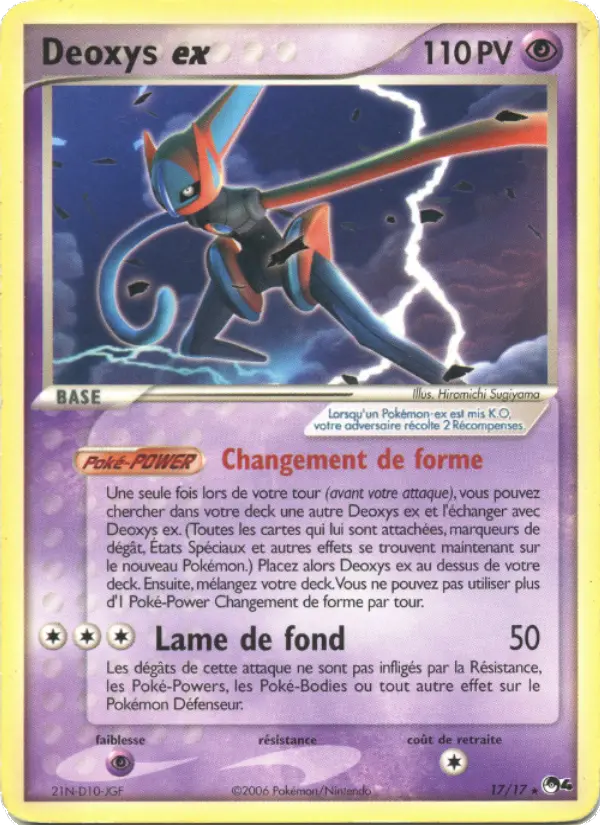 Deoxys ex - POP Série 4 17/17