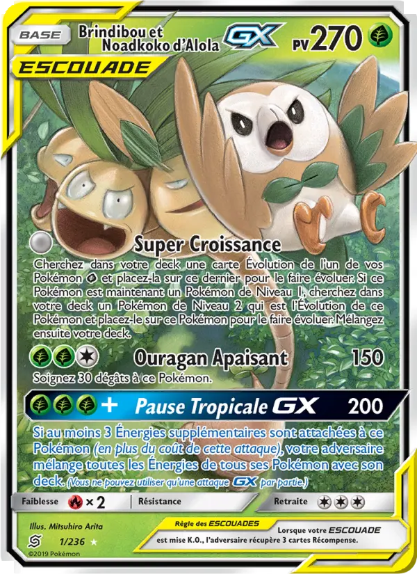 Brindibou et Noadkoko d’Alola GX - Harmonie des Esprits 1/236 Brindibou et Noadkoko d’Alola GX - Harmonie des Esprits 1/236