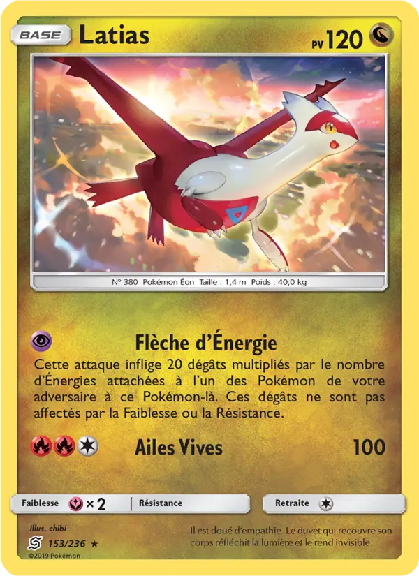 Latias - Harmonie des Esprits 153/236 Latias - Harmonie des Esprits 153/236