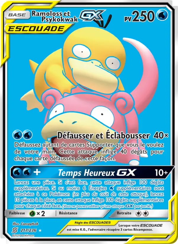 Ramoloss et Psykokwak GX - Harmonie des Esprits 217/236