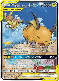 Raichu et Raichu d’Alola GX