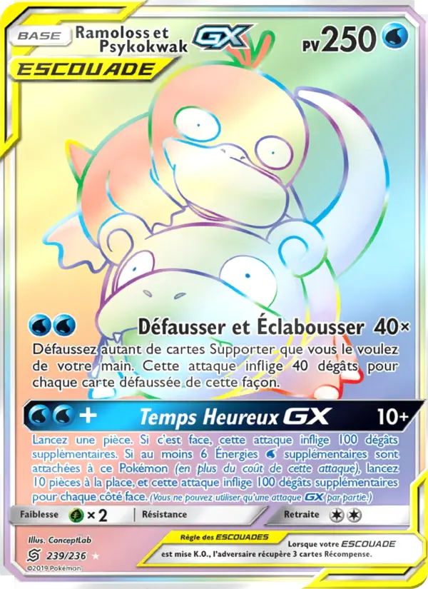 Ramoloss et Psykokwak GX - Harmonie des Esprits 239/236