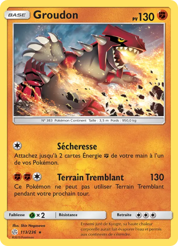 Groudon - Éclipse Cosmique 113/236