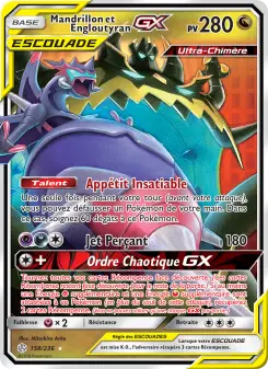 Mandrillon et Engloutyran GX