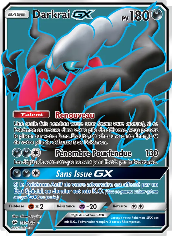Darkrai GX - Ombres Ardentes 139/147