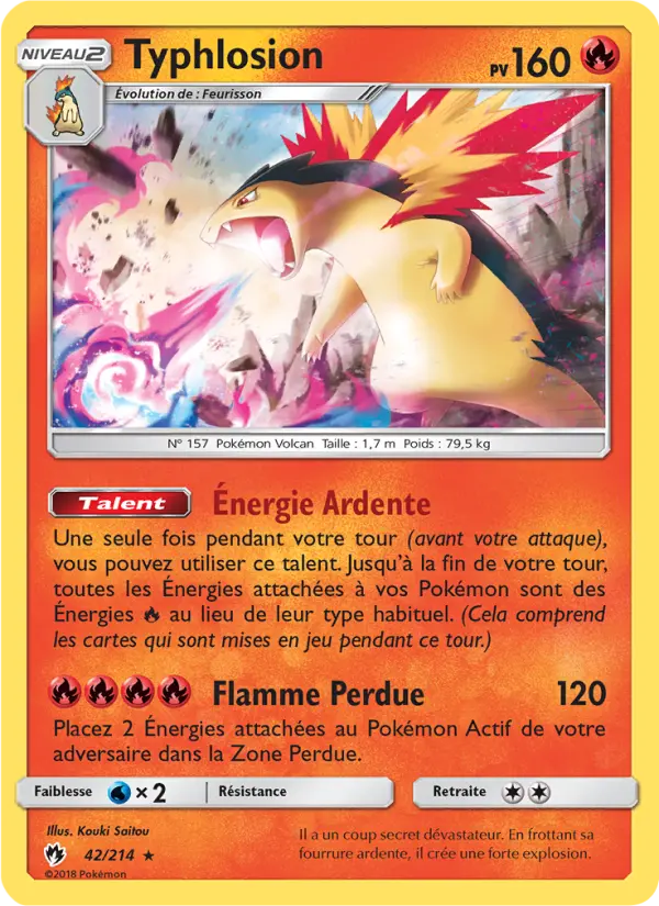 Typhlosion - Tonnerre Perdu 42/214