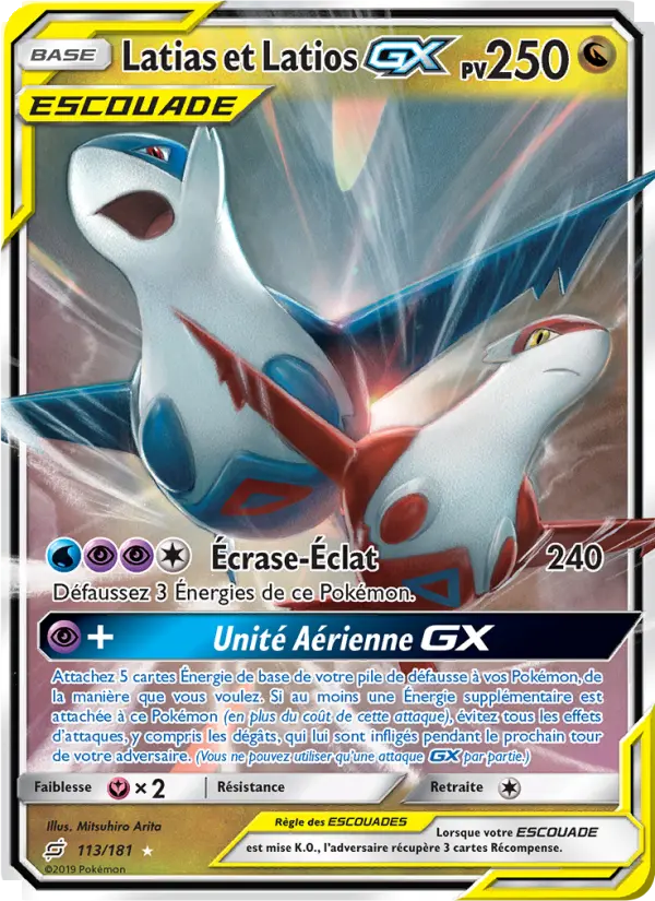 Latias et Latios GX - Duo de Choc 113/181 Latias et Latios GX - Duo de Choc 113/181