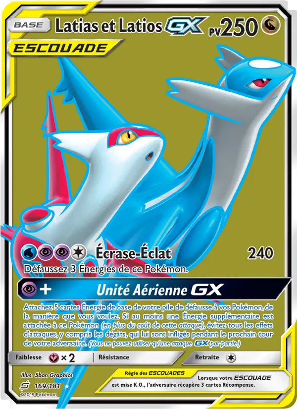 Latias et Latios GX - Duo de Choc 169/181 Latias et Latios GX - Duo de Choc 169/181