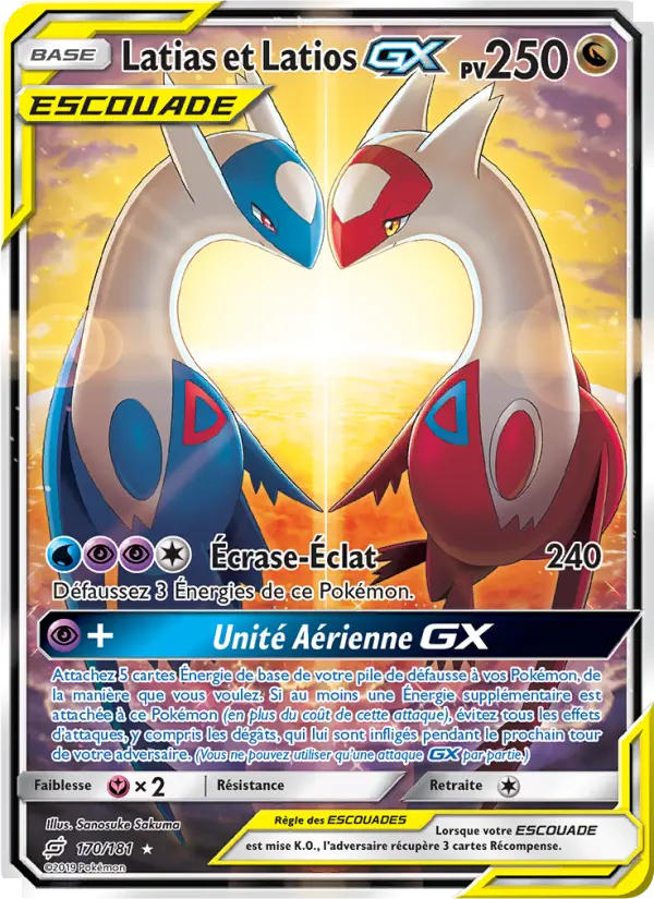Latias et Latios GX - Duo de Choc 170/181 Latias et Latios GX - Duo de Choc 170/181