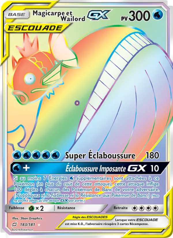 Magicarpe et Wailord GX - Duo de Choc 183/181